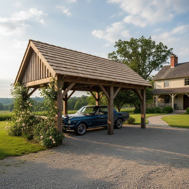 Wood Carport Installation